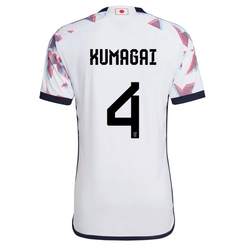 Mænd Japans Saki Kumagai #4 Hvid Udebane Spillertrøjer 22-24 Trøje T-shirt