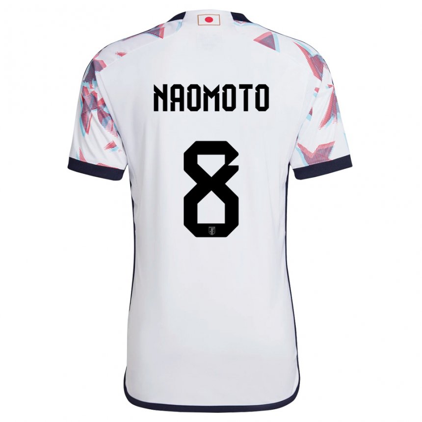 Mænd Japans Hikaru Naomoto #8 Hvid Udebane Spillertrøjer 22-24 Trøje T-shirt