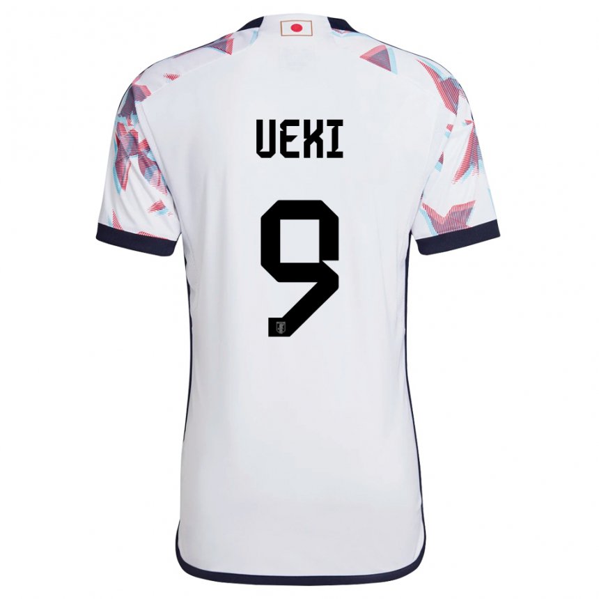 Mænd Japans Riko Ueki #9 Hvid Udebane Spillertrøjer 22-24 Trøje T-shirt