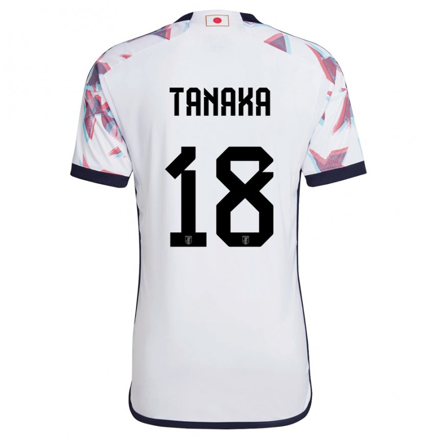 Mænd Japans Momoko Tanaka #18 Hvid Udebane Spillertrøjer 22-24 Trøje T-shirt