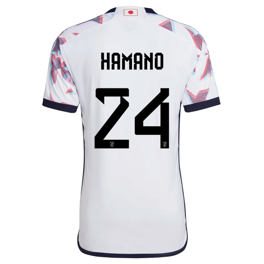 Mænd Japans Maika Hamano #24 Hvid Udebane Spillertrøjer 22-24 Trøje T-shirt
