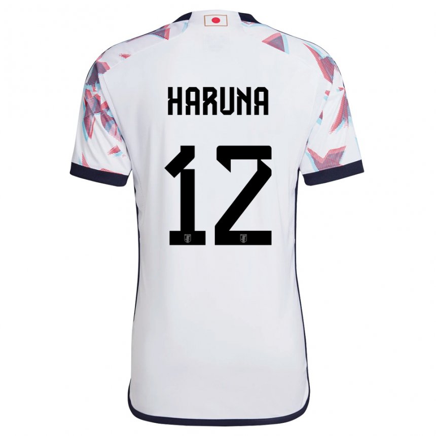 Mænd Japans Ryusei Haruna #12 Hvid Udebane Spillertrøjer 22-24 Trøje T-shirt