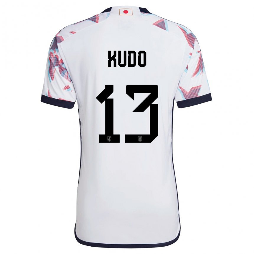 Mænd Japans Kota Kudo #13 Hvid Udebane Spillertrøjer 22-24 Trøje T-shirt