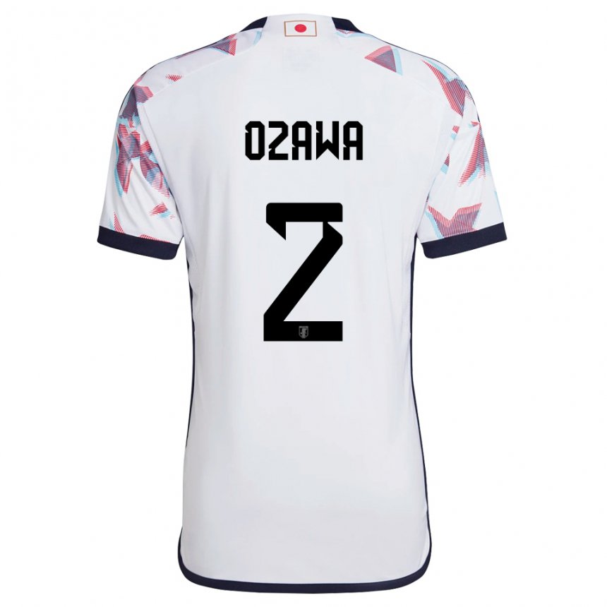 Mænd Japans Haruki Ozawa #2 Hvid Udebane Spillertrøjer 22-24 Trøje T-shirt