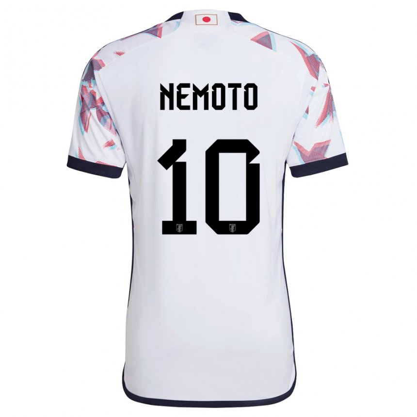 Mænd Japans Kotaro Nemoto #10 Hvid Udebane Spillertrøjer 22-24 Trøje T-shirt