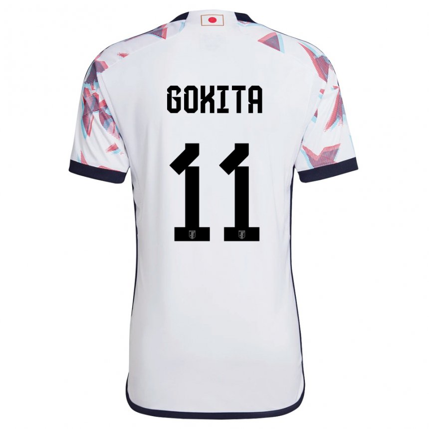 Mænd Japans Kishin Gokita #11 Hvid Udebane Spillertrøjer 22-24 Trøje T-shirt