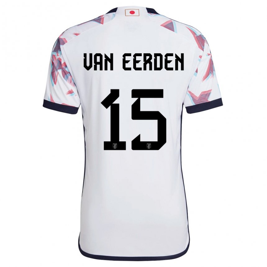 Mænd Japans Shawn Van Eerden #15 Hvid Udebane Spillertrøjer 22-24 Trøje T-shirt