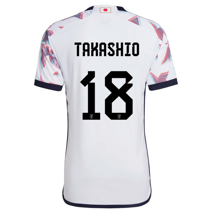 Mænd Japans Hayase Takashio #18 Hvid Udebane Spillertrøjer 22-24 Trøje T-shirt