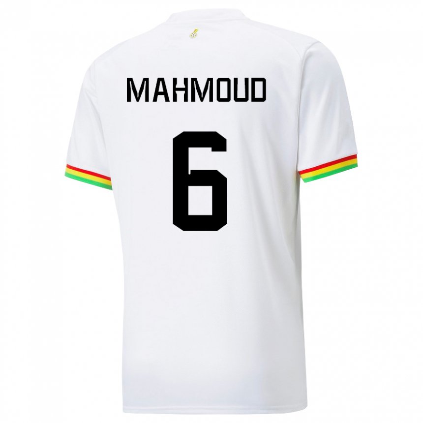 Kvinder Ghanas Mohaison Mahmoud #6 Hvid Hjemmebane Spillertrøjer 22-24 Trøje T-shirt