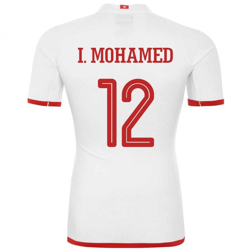 Kvinder Tunesiens Ibtissem Ben Mohamed #12 Hvid Udebane Spillertrøjer 22-24 Trøje T-shirt