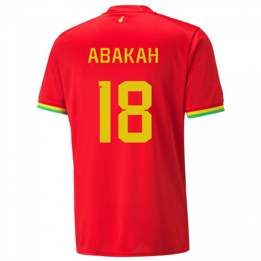 Kvinder Ghanas Philomena Abakah #18 Rød Udebane Spillertrøjer 22-24 Trøje T-shirt