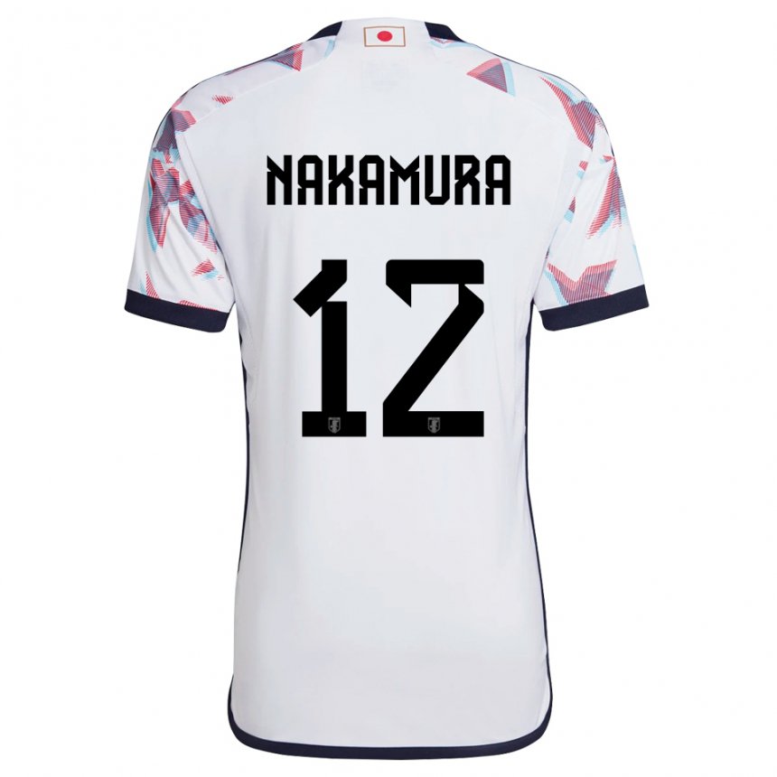Kvinder Japans Keisuke Nakamura #12 Hvid Udebane Spillertrøjer 22-24 Trøje T-shirt