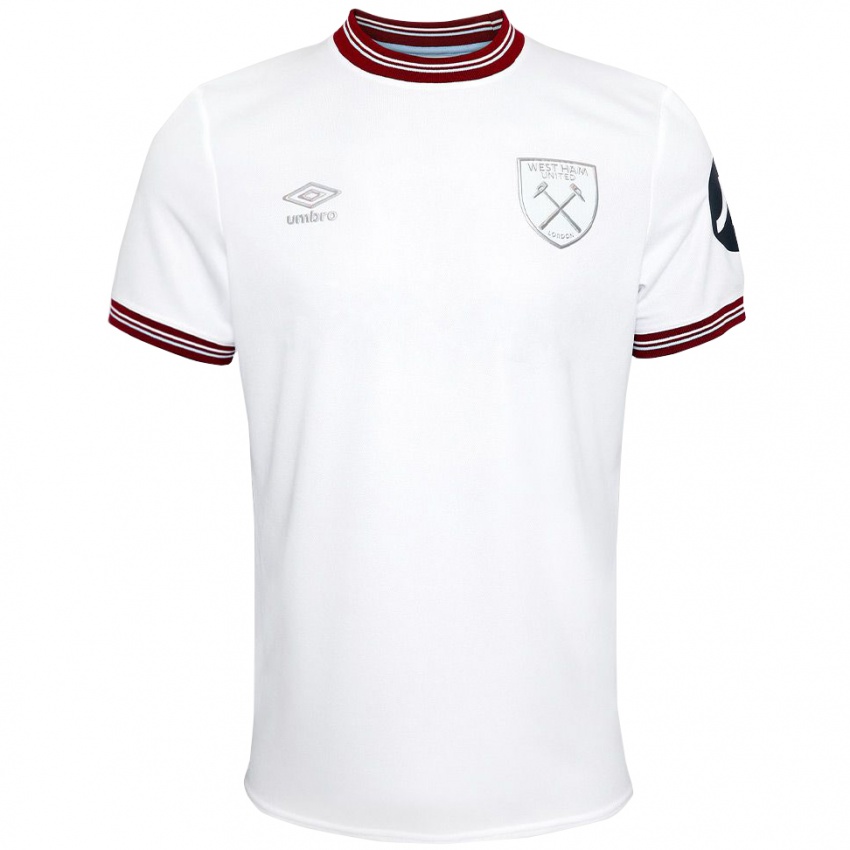 Børn Finlay Herrick #67 Hvid Udebane Spillertrøjer 2023/24 Trøje T-Shirt