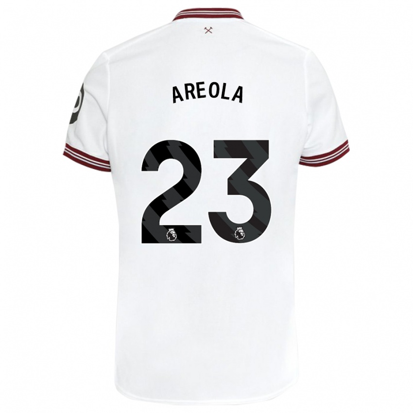 Børn Alphonse Areola #23 Hvid Udebane Spillertrøjer 2023/24 Trøje T-Shirt