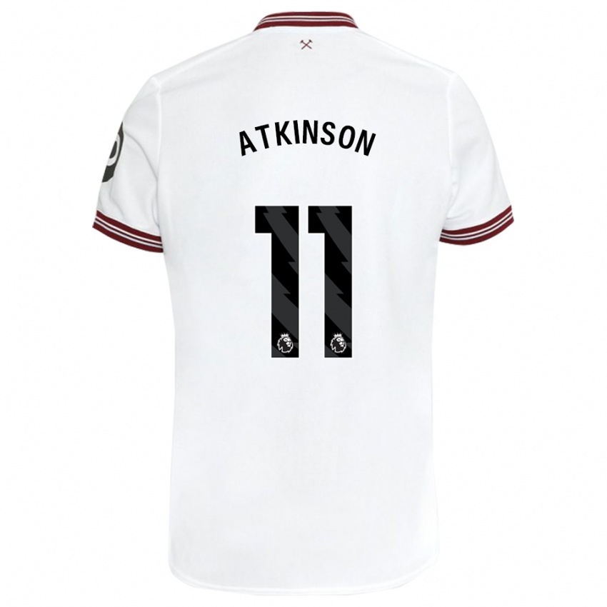 Børn Izzy Atkinson #11 Hvid Udebane Spillertrøjer 2023/24 Trøje T-Shirt