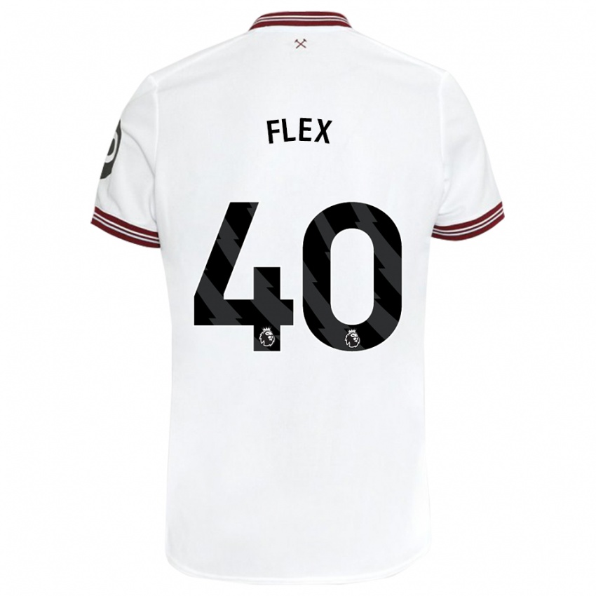 Børn Armstrong Oko Flex #40 Hvid Udebane Spillertrøjer 2023/24 Trøje T-Shirt