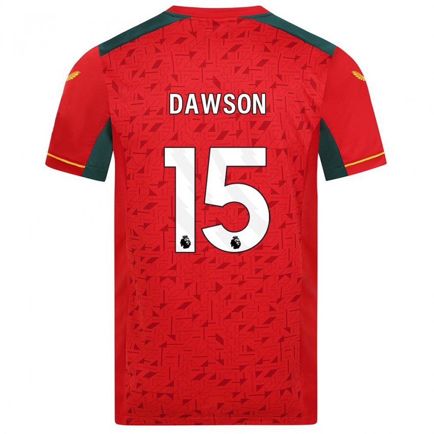 Børn Craig Dawson #15 Rød Udebane Spillertrøjer 2023/24 Trøje T-Shirt