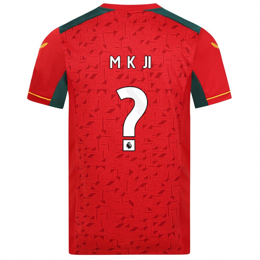 Børn Min-Kyu Ji #0 Rød Udebane Spillertrøjer 2023/24 Trøje T-Shirt
