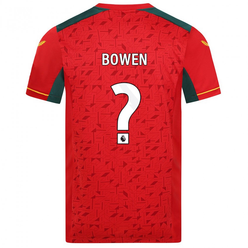 Børn Reiss Bowen #0 Rød Udebane Spillertrøjer 2023/24 Trøje T-Shirt