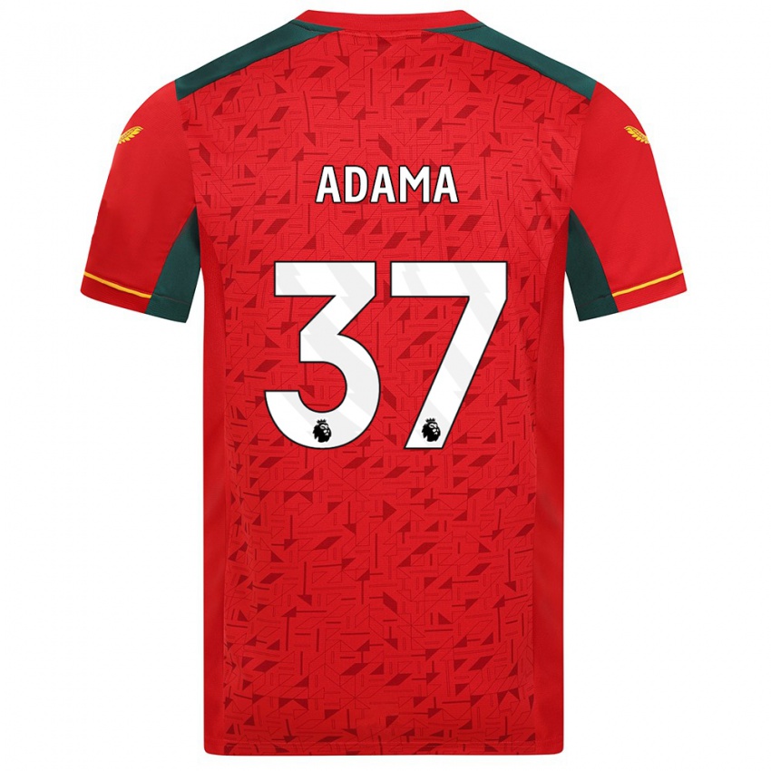 Børn Adama Traore #37 Rød Udebane Spillertrøjer 2023/24 Trøje T-Shirt