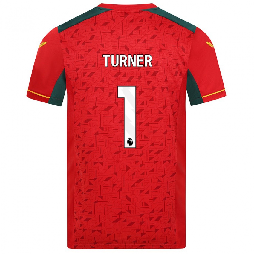 Børn Shannon Turner #1 Rød Udebane Spillertrøjer 2023/24 Trøje T-Shirt