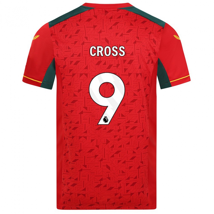 Børn Jade Cross #9 Rød Udebane Spillertrøjer 2023/24 Trøje T-Shirt