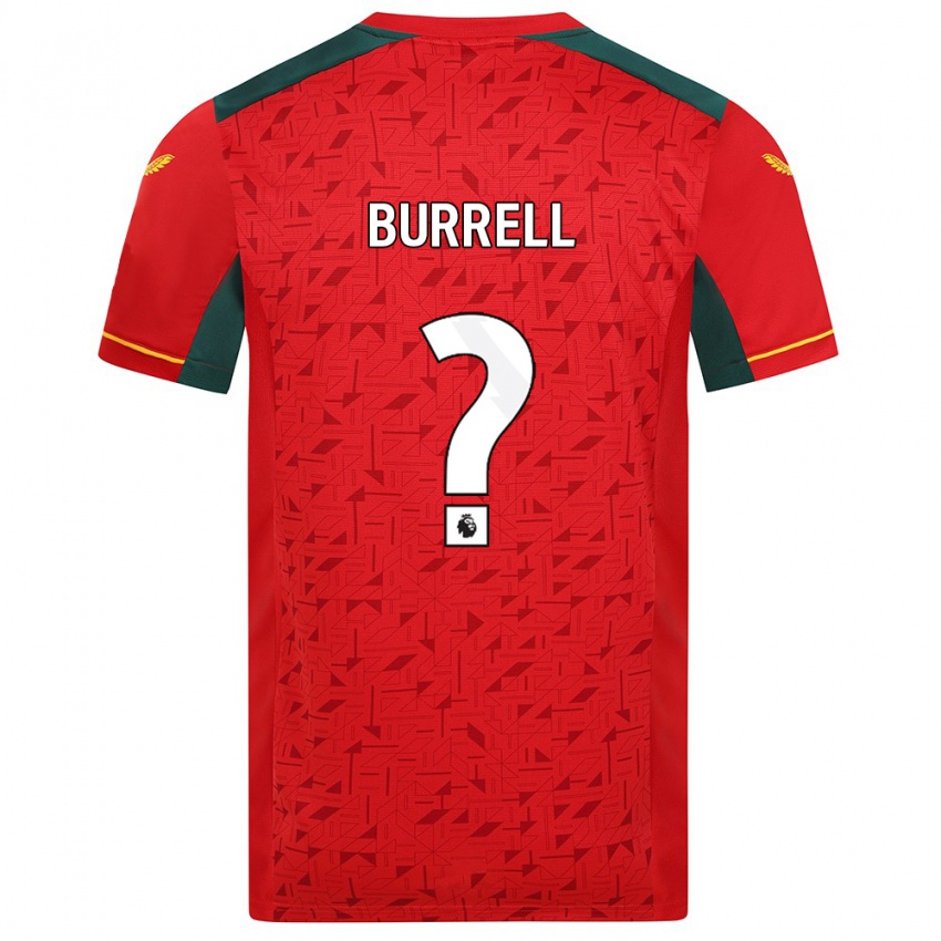 Børn Ackeme Francis-Burrell #0 Rød Udebane Spillertrøjer 2023/24 Trøje T-Shirt