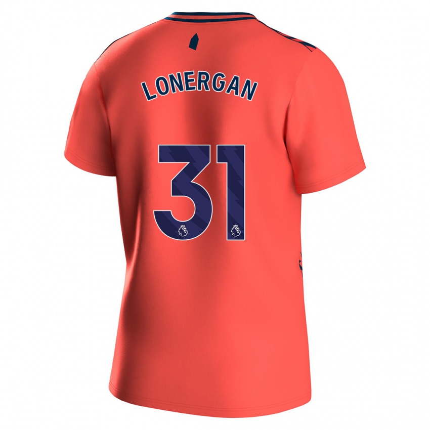 Børn Andy Lonergan #31 Koral Udebane Spillertrøjer 2023/24 Trøje T-Shirt