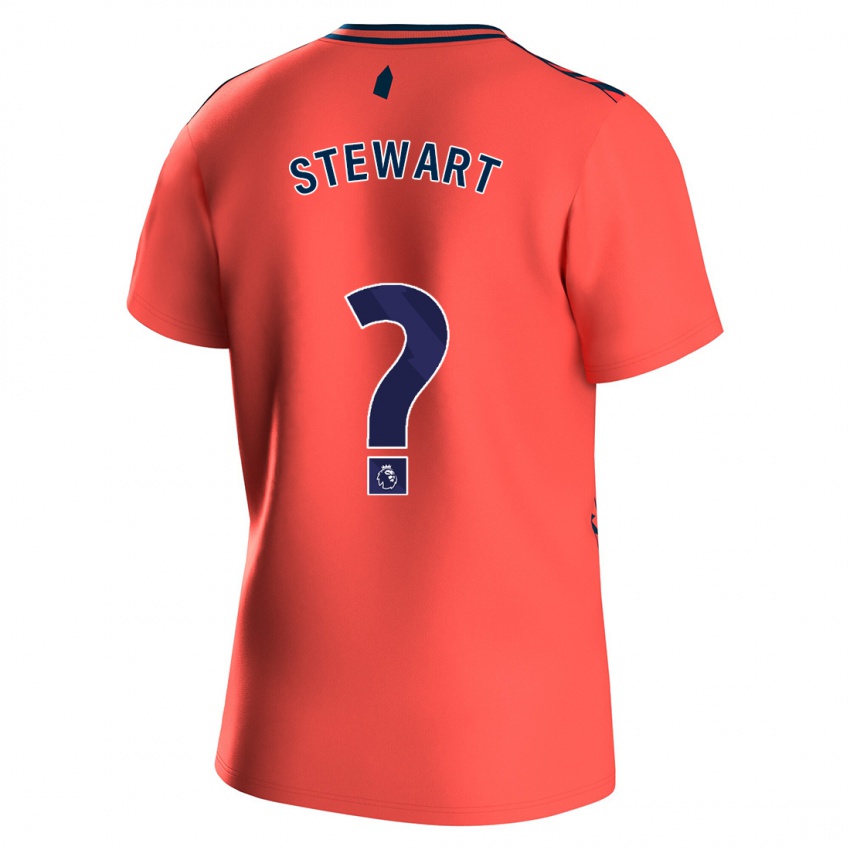 Børn Jak Stewart #0 Koral Udebane Spillertrøjer 2023/24 Trøje T-Shirt