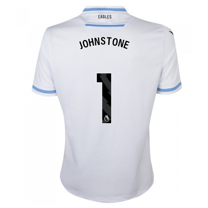 Børn Sam Johnstone #1 Hvid Udebane Spillertrøjer 2023/24 Trøje T-Shirt
