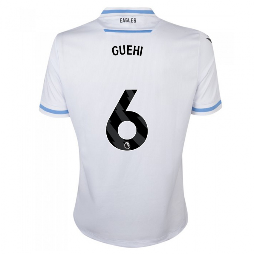 Børn Marc Guéhi #6 Hvid Udebane Spillertrøjer 2023/24 Trøje T-Shirt