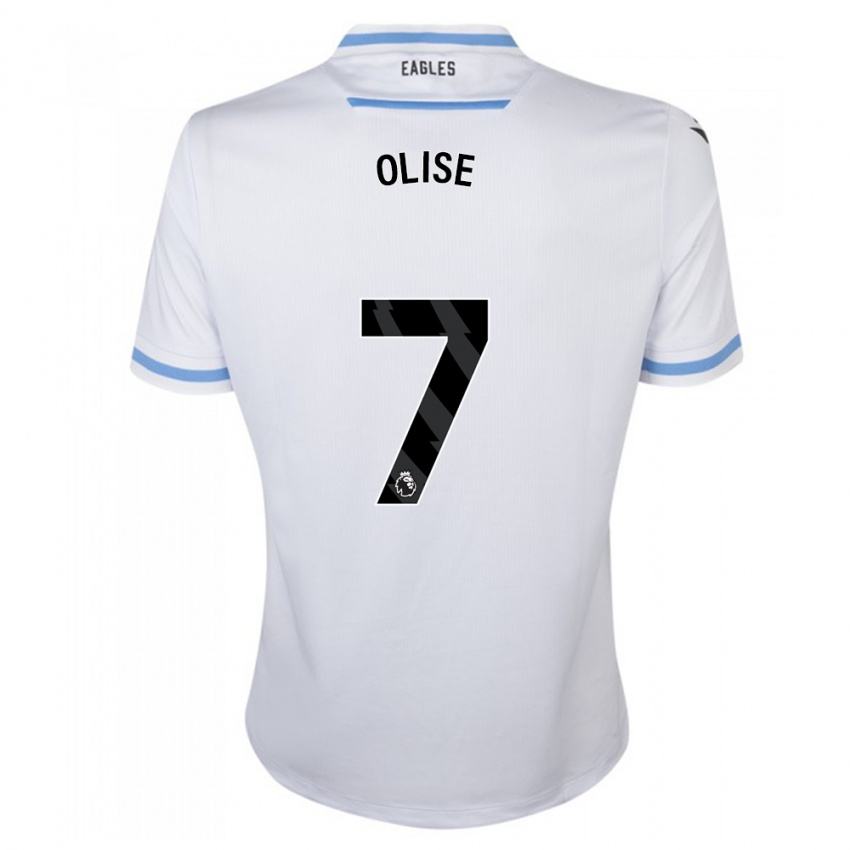 Børn Michael Olise #7 Hvid Udebane Spillertrøjer 2023/24 Trøje T-Shirt