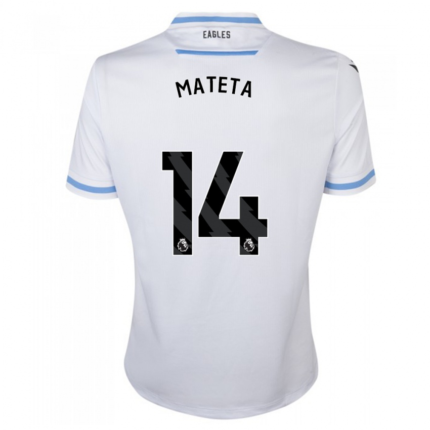 Børn Jean-Philippe Mateta #14 Hvid Udebane Spillertrøjer 2023/24 Trøje T-Shirt