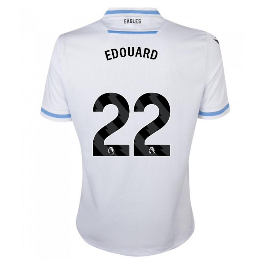 Børn Odsonne Edouard #22 Hvid Udebane Spillertrøjer 2023/24 Trøje T-Shirt