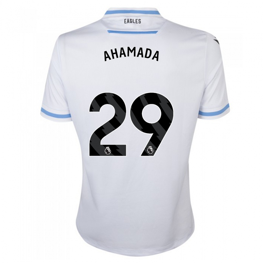 Børn Naouirou Ahamada #29 Hvid Udebane Spillertrøjer 2023/24 Trøje T-Shirt