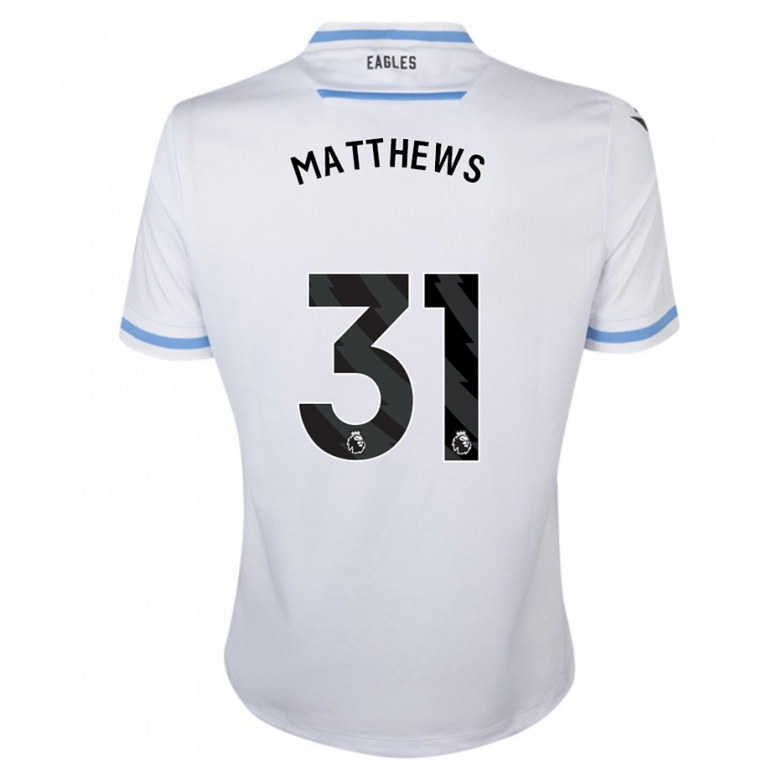 Børn Remi Matthews #31 Hvid Udebane Spillertrøjer 2023/24 Trøje T-Shirt