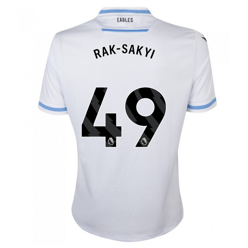 Børn Jesurun Rak-Sakyi #49 Hvid Udebane Spillertrøjer 2023/24 Trøje T-Shirt