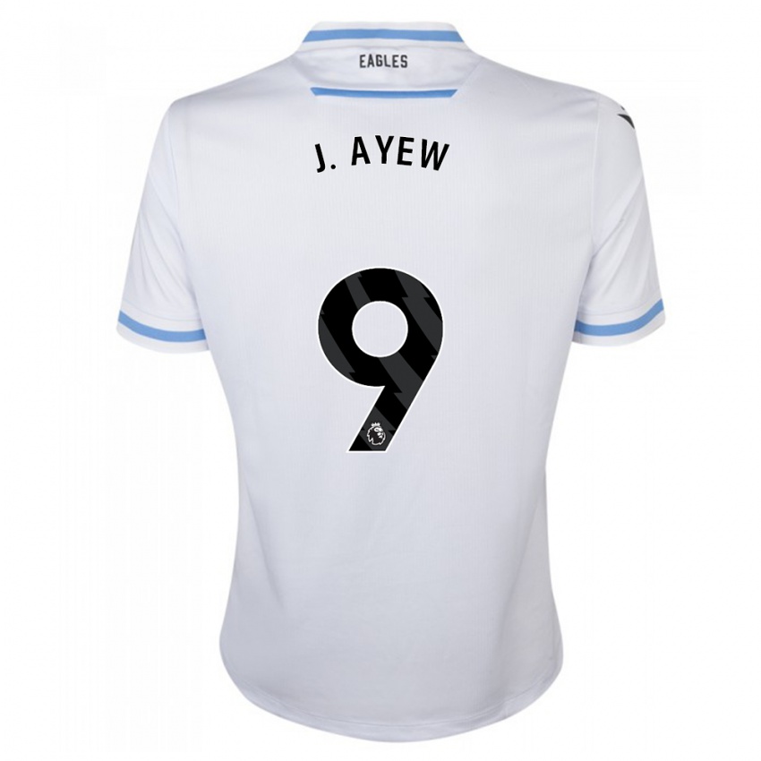 Børn Jordan Ayew #9 Hvid Udebane Spillertrøjer 2023/24 Trøje T-Shirt