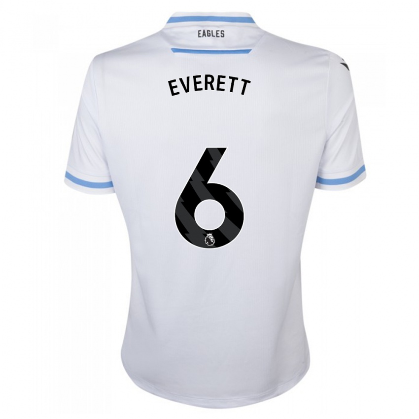 Børn Aimee Everett #6 Hvid Udebane Spillertrøjer 2023/24 Trøje T-Shirt
