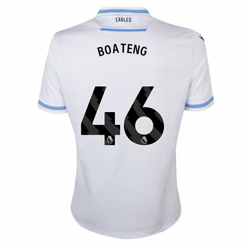 Børn Malachi Boateng #46 Hvid Udebane Spillertrøjer 2023/24 Trøje T-Shirt