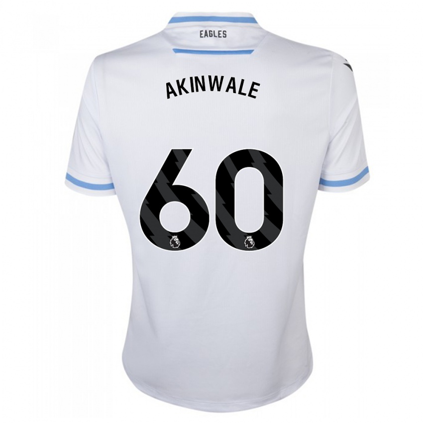 Børn Victor Akinwale #60 Hvid Udebane Spillertrøjer 2023/24 Trøje T-Shirt