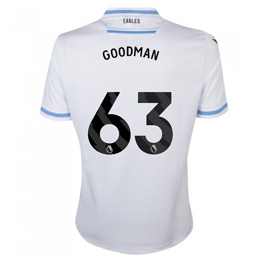 Børn Owen Goodman #63 Hvid Udebane Spillertrøjer 2023/24 Trøje T-Shirt