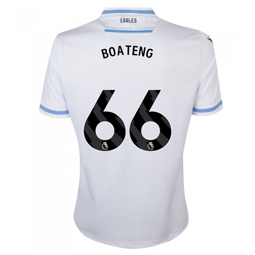 Børn David Boateng #66 Hvid Udebane Spillertrøjer 2023/24 Trøje T-Shirt