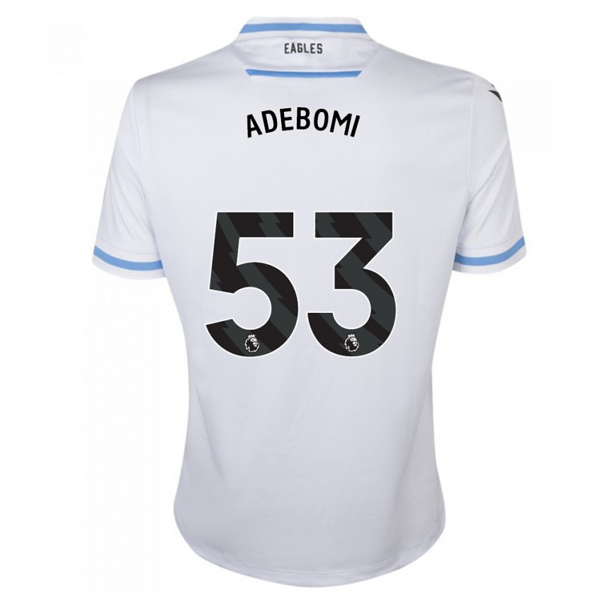 Børn Ademola Ola Adebomi #53 Hvid Udebane Spillertrøjer 2023/24 Trøje T-Shirt