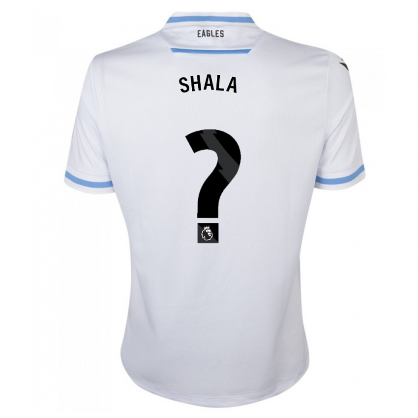 Børn Laurence Shala #0 Hvid Udebane Spillertrøjer 2023/24 Trøje T-Shirt
