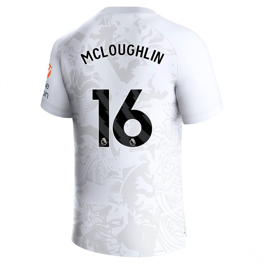 Børn Olivia Mcloughlin #16 Hvid Udebane Spillertrøjer 2023/24 Trøje T-Shirt