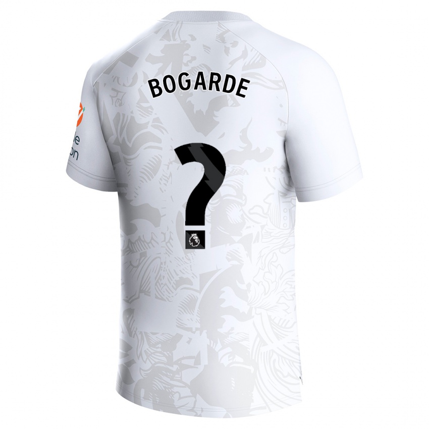 Børn Lamare Bogarde #0 Hvid Udebane Spillertrøjer 2023/24 Trøje T-Shirt