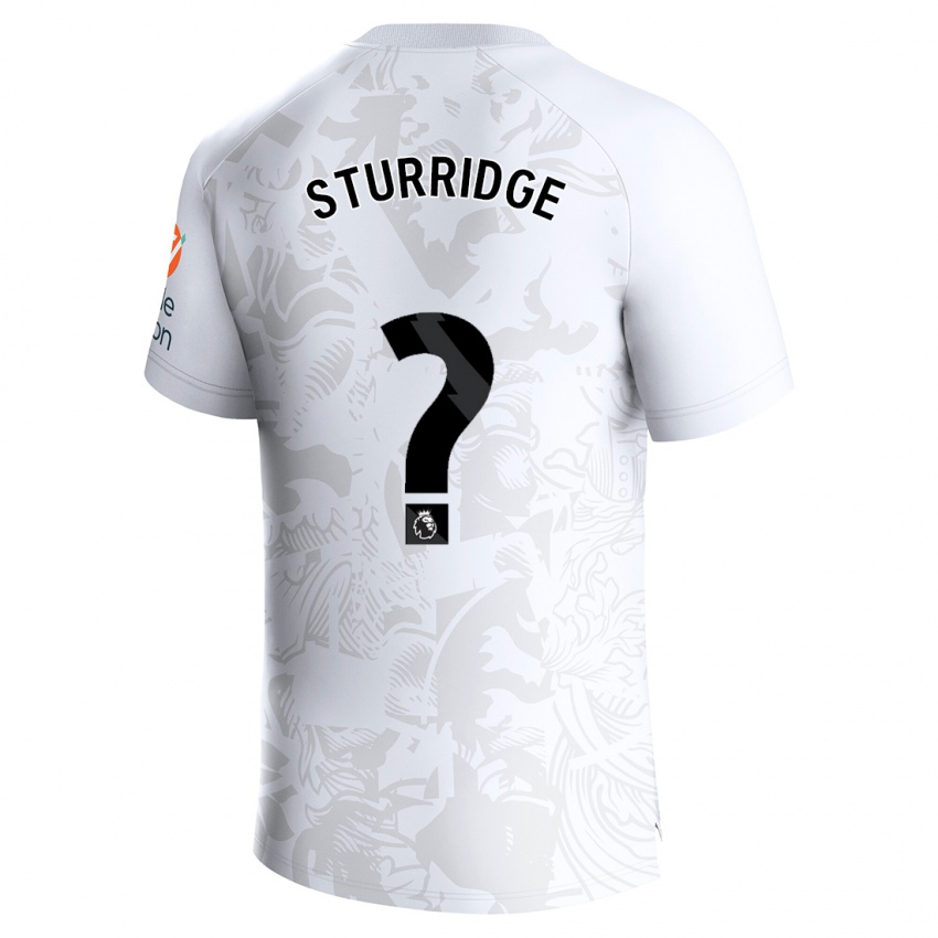 Børn Dj Campton Sturridge #0 Hvid Udebane Spillertrøjer 2023/24 Trøje T-Shirt
