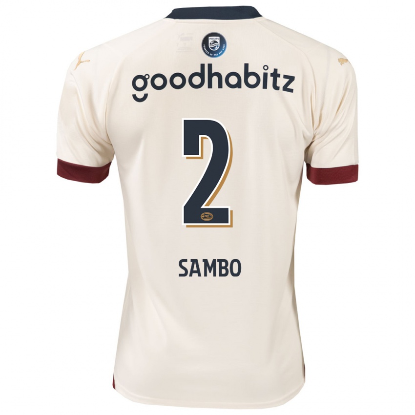 Børn Shurandy Sambo #2 Råhvid Udebane Spillertrøjer 2023/24 Trøje T-Shirt
