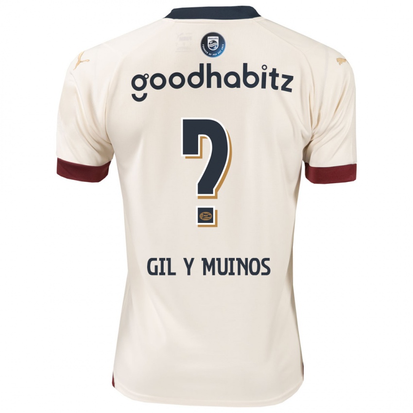 Børn Yael Gil Y Muinos #0 Råhvid Udebane Spillertrøjer 2023/24 Trøje T-Shirt